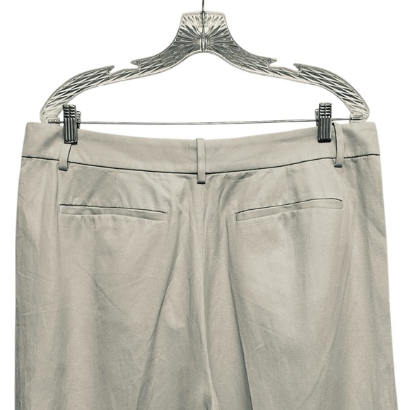 NEW MADEWELL The Slouchy Straight Pants Pleated Wide Leg Slacks in Stone Size 12 - Picture 7 of 9